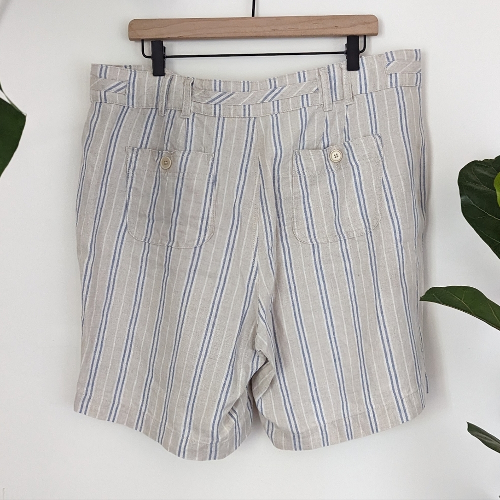 Sundance | 16 | Wilde Bermuda Striped Linen Short - Picture 8 of 11